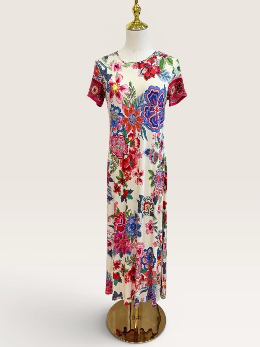Johnny Was Small The Janie Favorite Cap Sleeve Midi Dress Kallie Scarf NWT White
